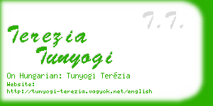 terezia tunyogi business card